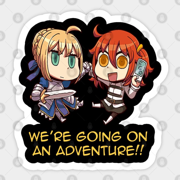 Master and saber Sticker by xEmiya